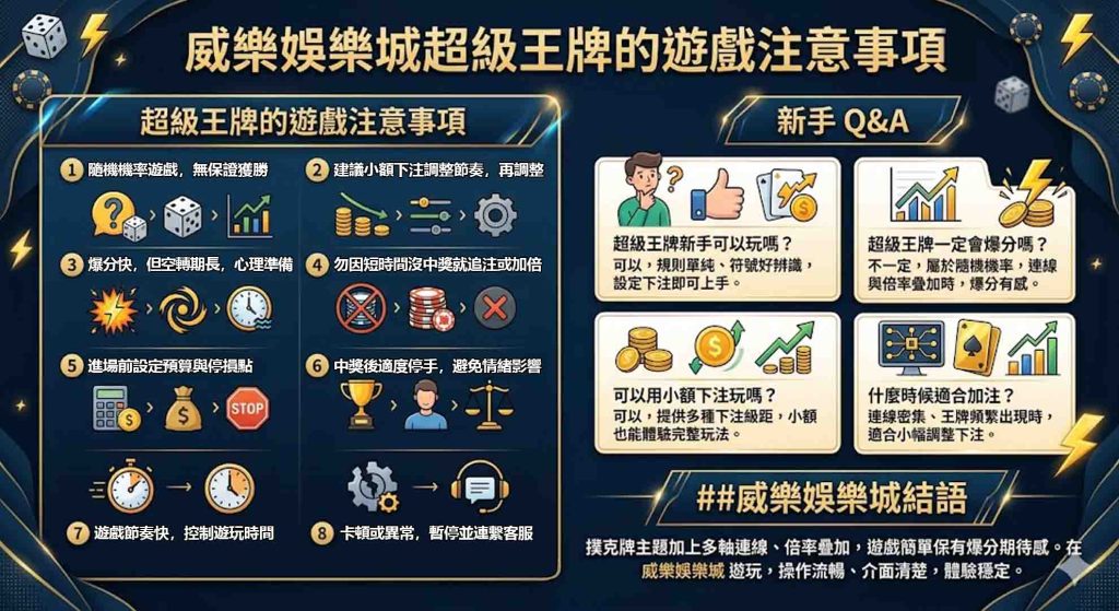 JP娛樂城超級王牌的風險